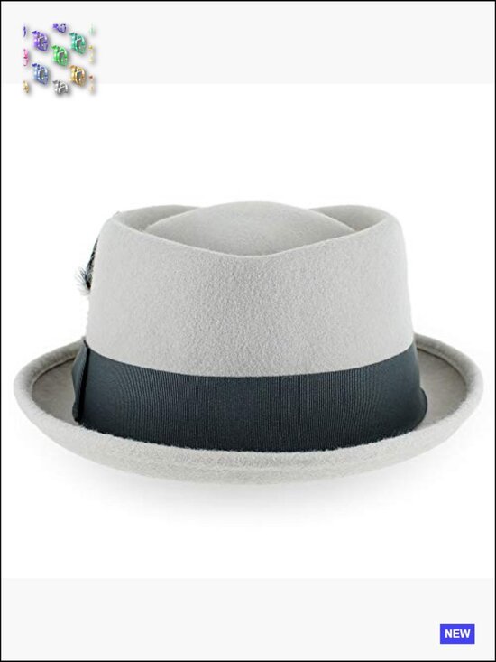 Porkpie Fedora Hat Stingy Brim Snap Brim Wool Cotton Adult Adjustable main image 4